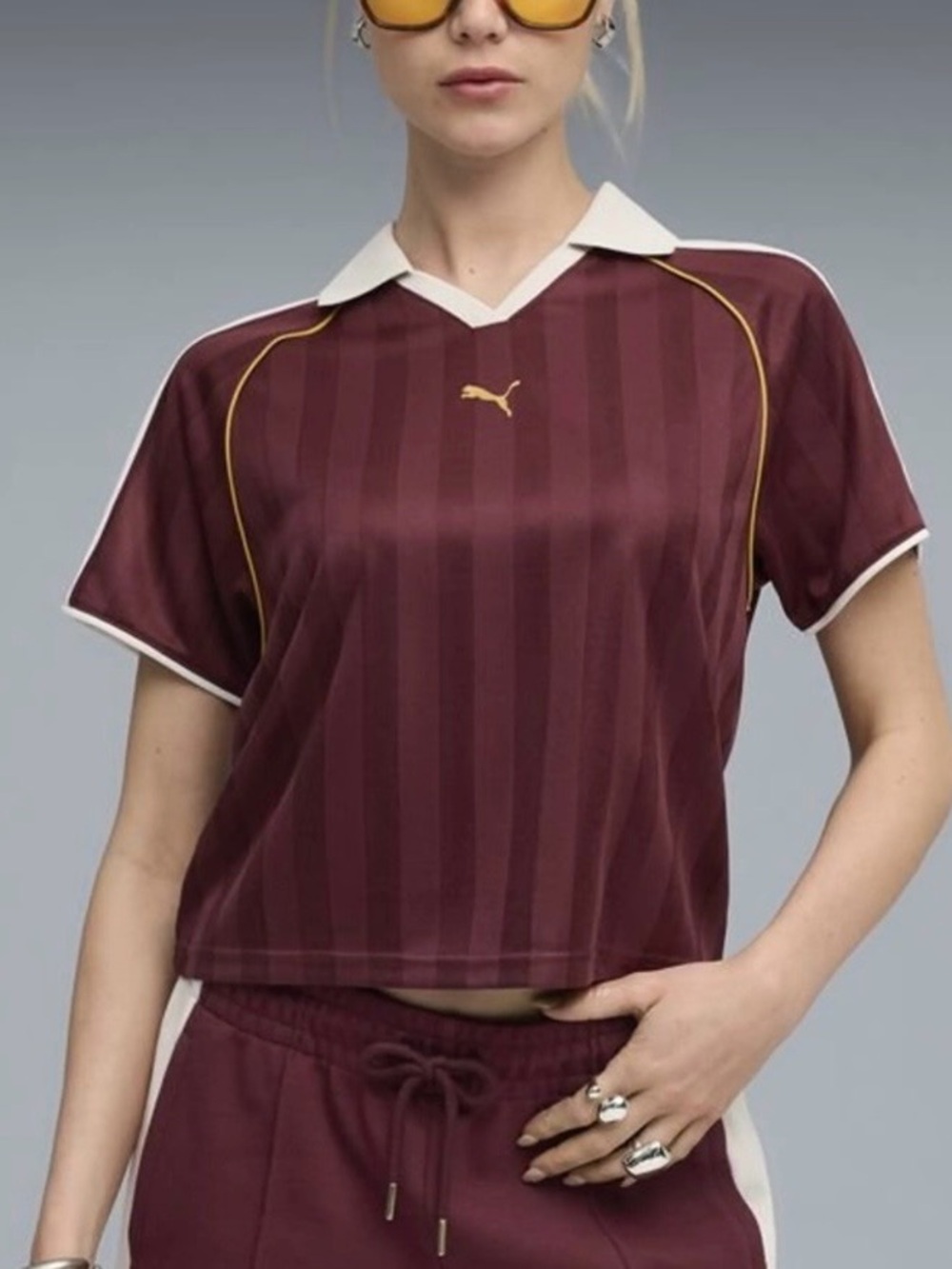 PUMA Women's T7 Relaxed Football Jersey Size Large NWT